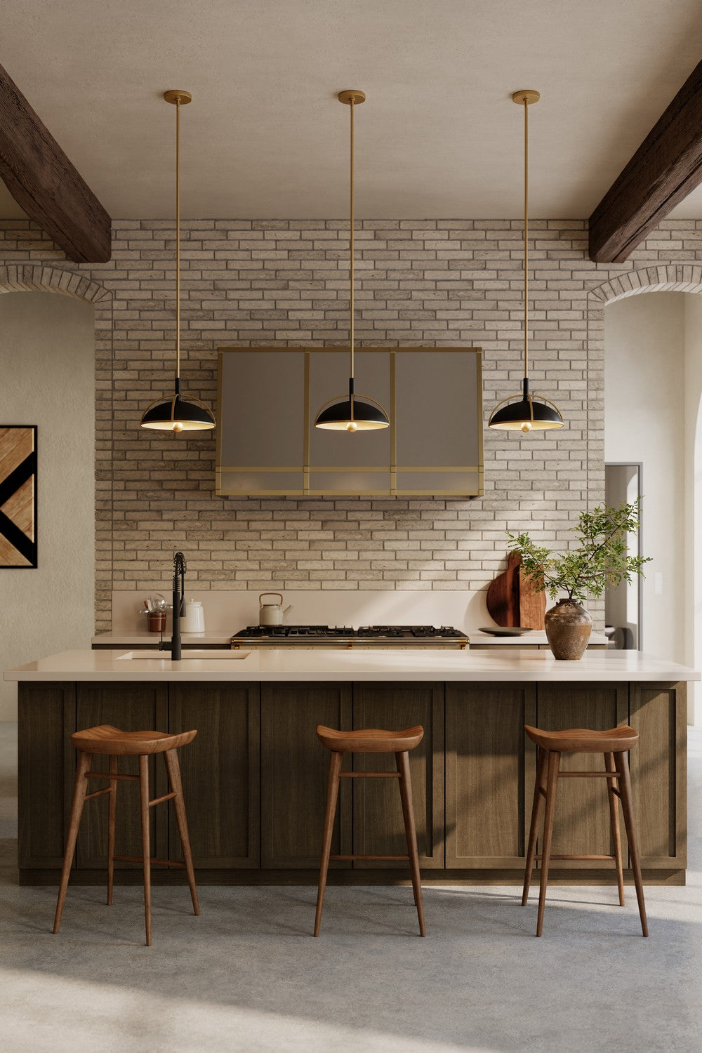 Minka-Lavery - 18314-880 - Four Light Pendant - Yorkshire - Dark Matte Black