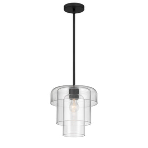 Minka-Lavery - 19615-899 - One Light Pendant - Velique - Dark Matte Black