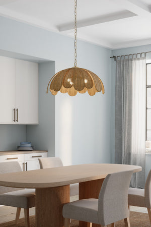 Minka-Lavery - 19885-732 - Three Light Pendant - Covea - Legacy Brass