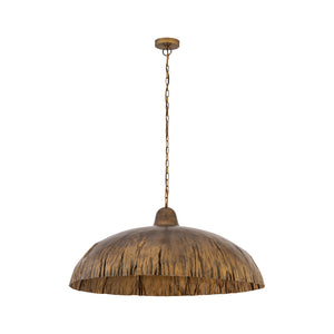 Minka-Lavery - 19915-789 - One Light Pendant - Zinnia - Antique Brass