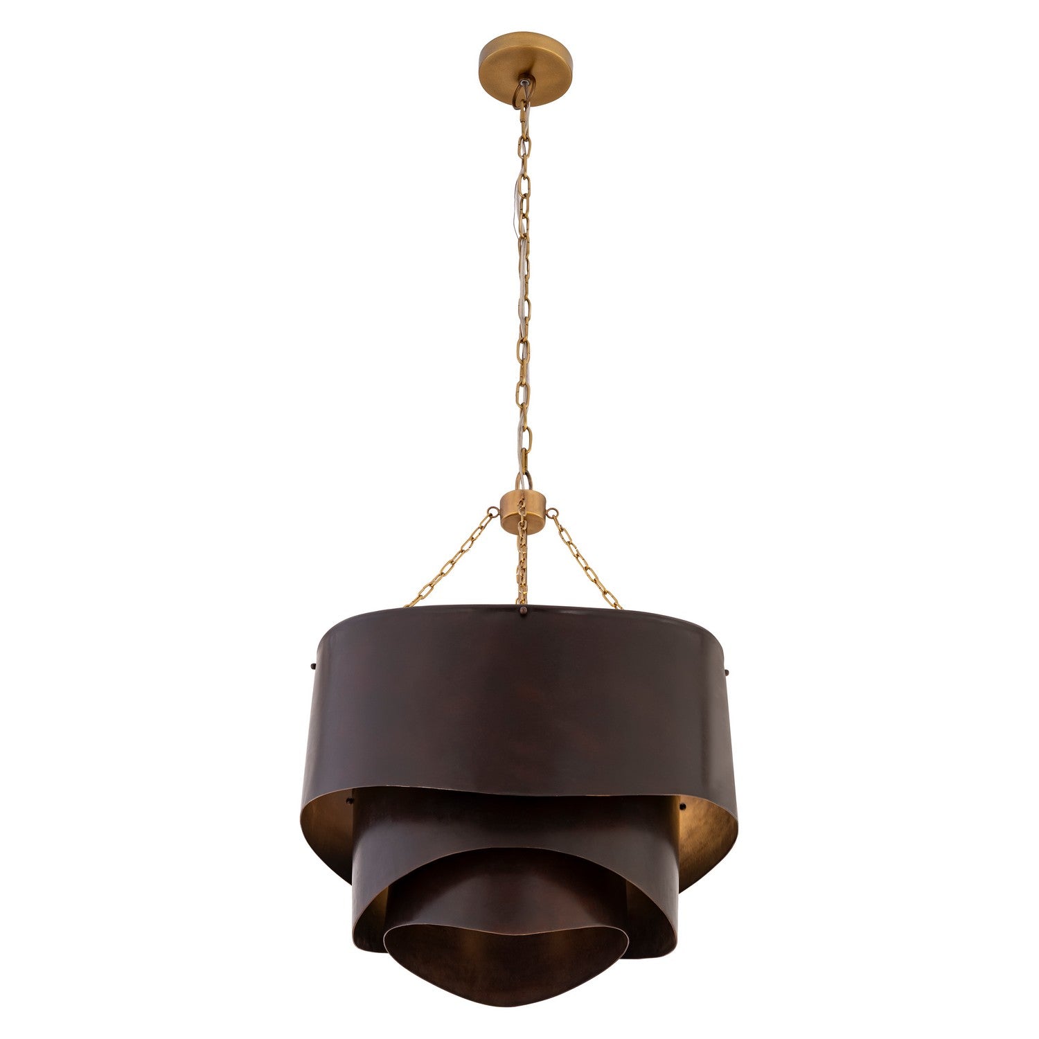 Minka-Lavery - 19925-855 - Three Light Pendant - Zyra - Legacy Brass