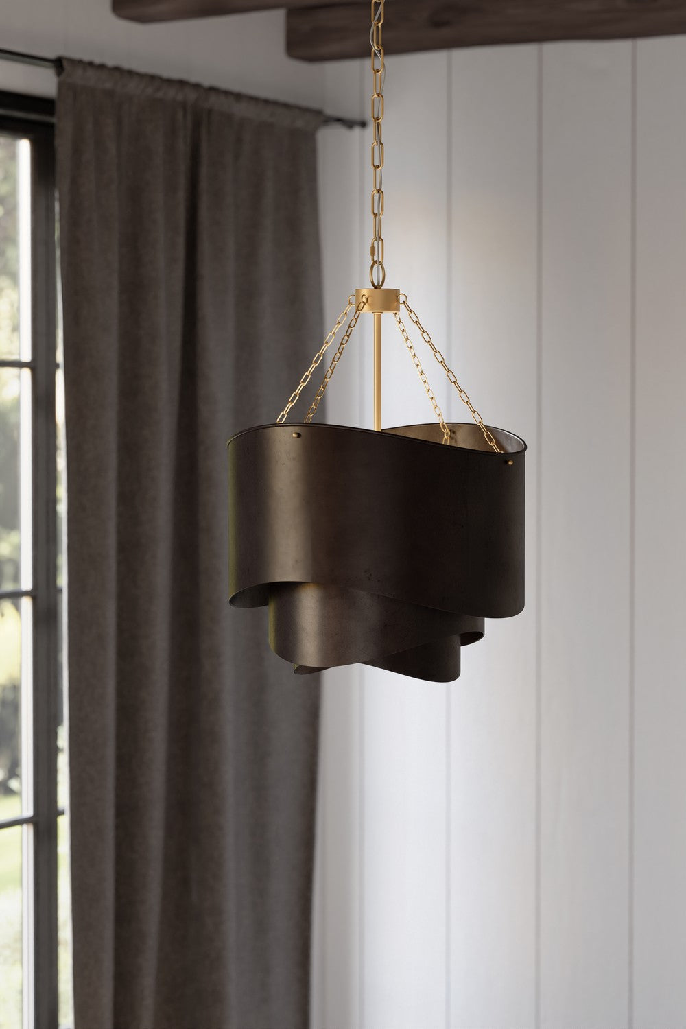 Minka-Lavery - 19925-855 - Three Light Pendant - Zyra - Legacy Brass