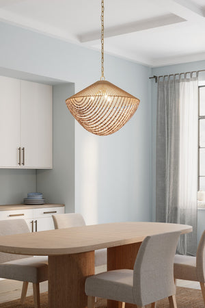 Minka-Lavery - 19946-732 - Three Light Pendant - Virella - Legacy Brass