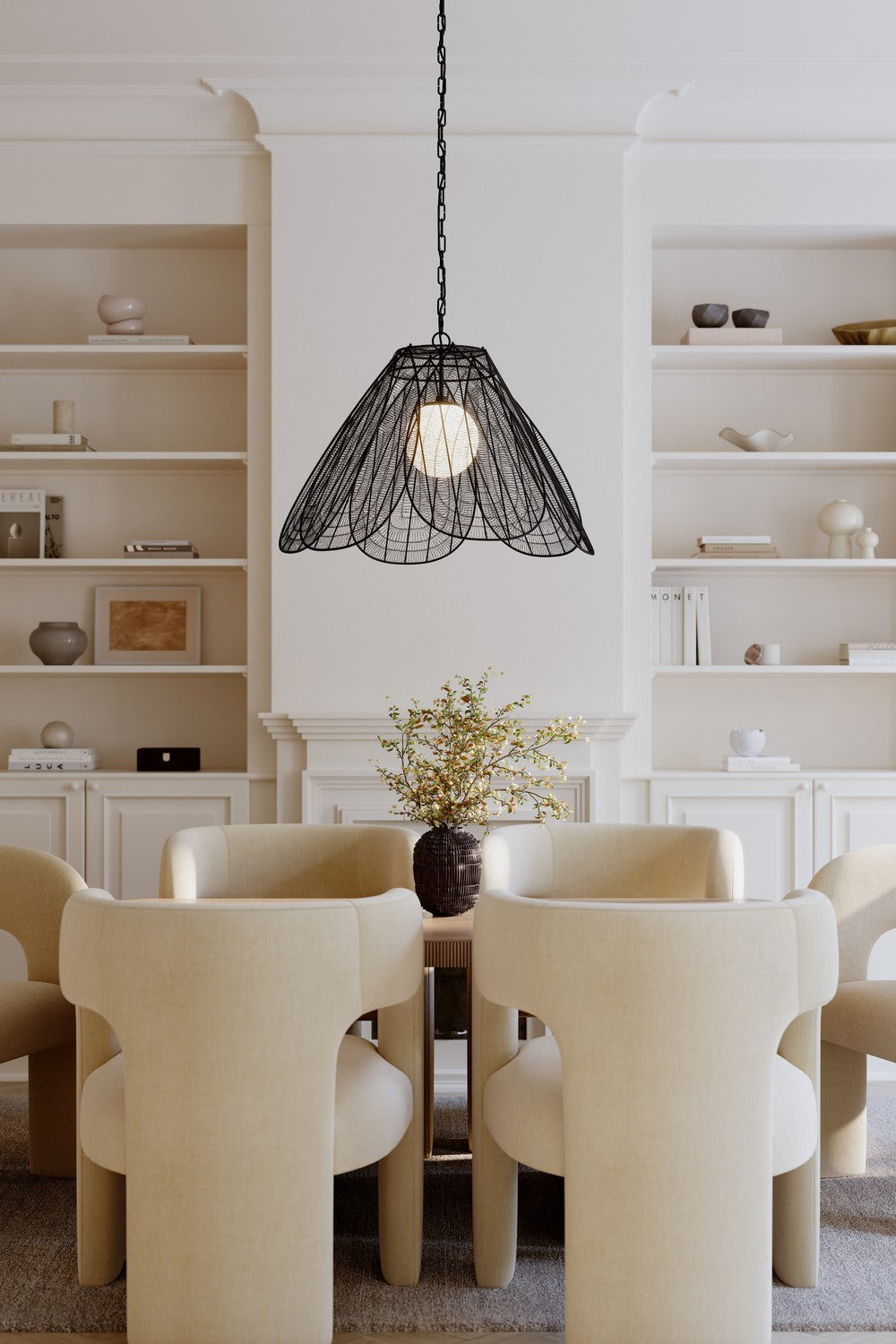 Minka-Lavery - 19986-899 - One Light Pendant - Sylari - Dark Matte Black