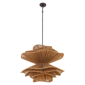 Minka-Lavery - 19996-860 - Six Light Pendant - Mireth - Dark Bronze