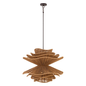 Minka-Lavery - 19996-860 - Six Light Pendant - Mireth - Dark Bronze