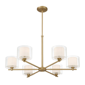 Minka-Lavery - 2065-732 - Six Light Chandelier - Seville - Legacy Brass