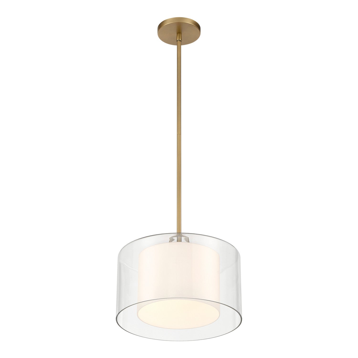 Minka-Lavery - 2066-732 - One Light Convertible Pendant/Semi-Flush Mount - Seville - Legacy Brass