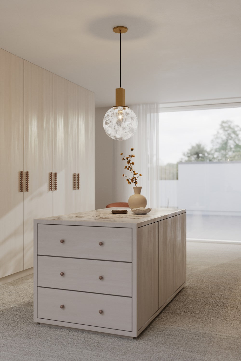 Minka-Lavery - 2526-732 - One Light Pendant - Narra - Legacy Brass