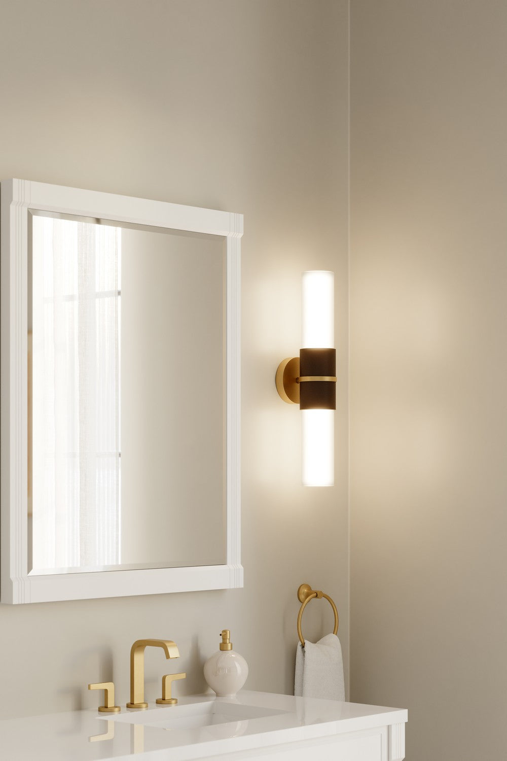 Minka-Lavery - 2552-855 - Two Light Wall Sconce - Linthor - Legacy Brass