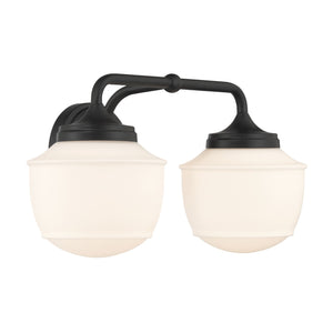Minka-Lavery - 2572-899 - Two Light Vanity - Cornwell - Dark Matte Black