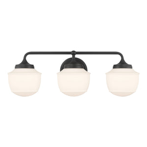 Minka-Lavery - 2573-899 - Three Light Vanity - Cornwell - Dark Matte Black