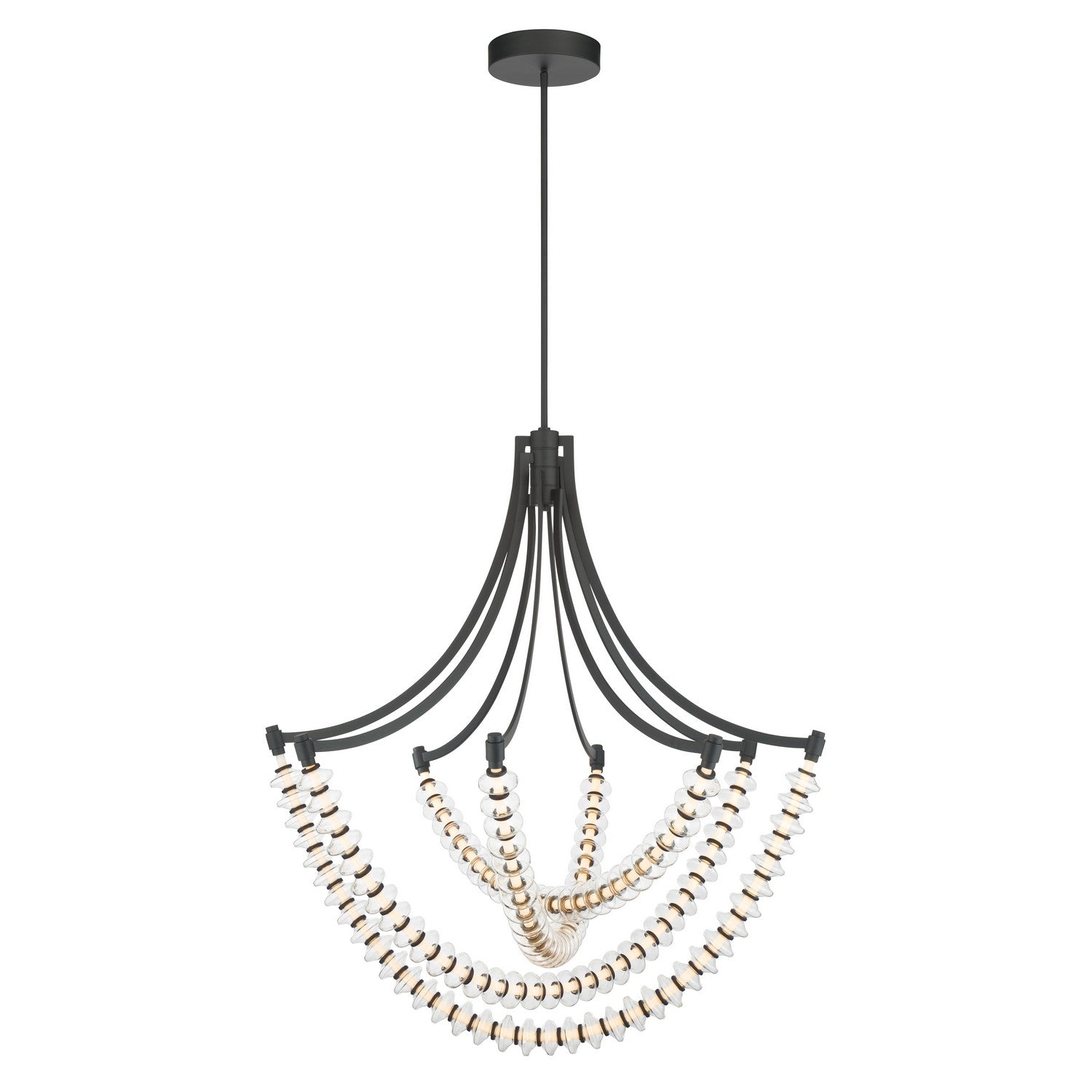 Minka-Lavery - 5647-899-L - LED Chandelier - Pearl - Dark Matte Black