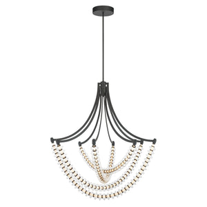 Minka-Lavery - 5647-899-L - LED Chandelier - Pearl - Dark Matte Black