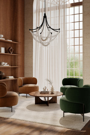 Minka-Lavery - 5647-899-L - LED Chandelier - Pearl - Dark Matte Black