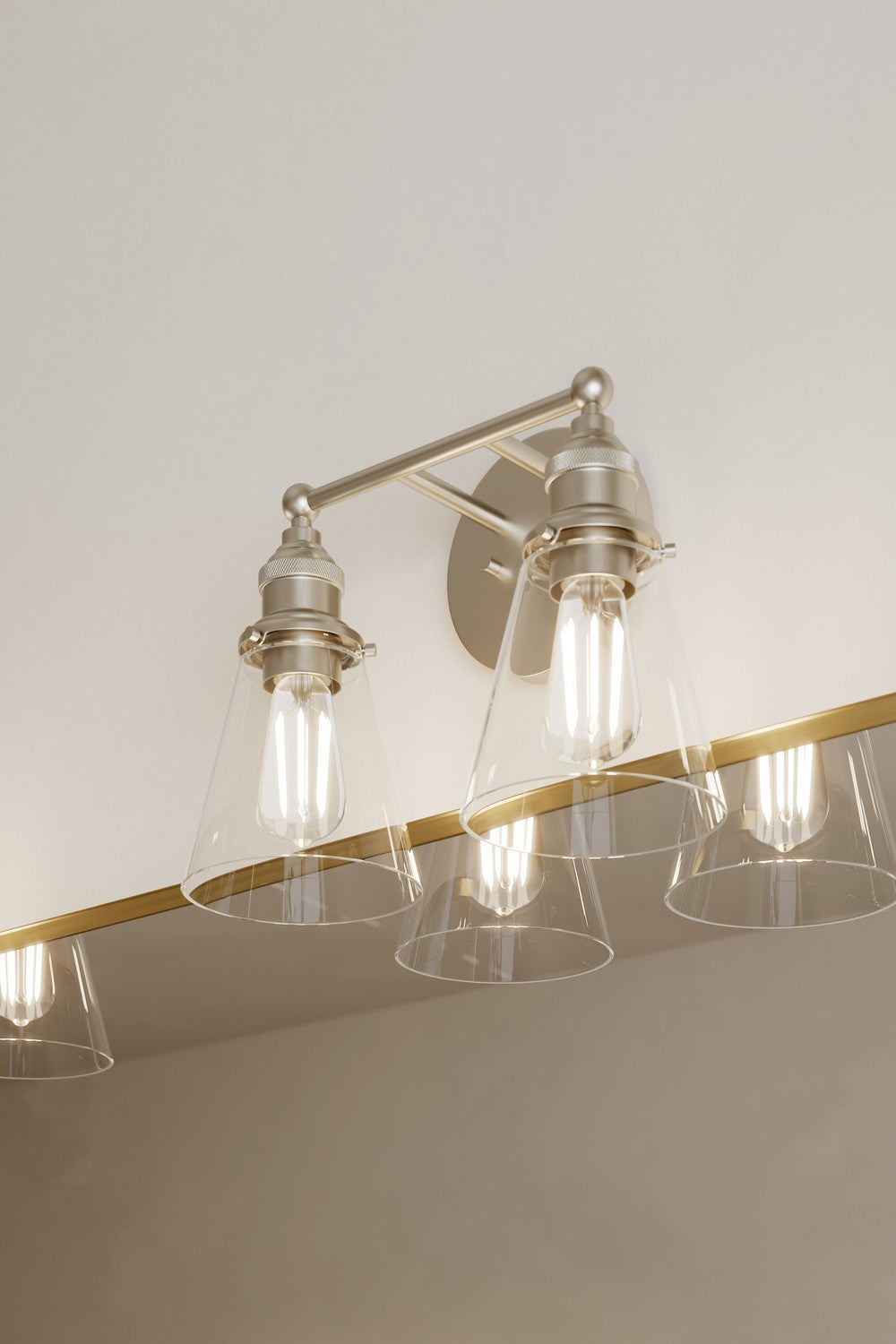Minka-Lavery - 5682-84 - Two Light Vanity - Barwell - Brushed Nickel
