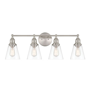 Minka-Lavery - 5684-84 - Four Light Vanity - Barwell - Brushed Nickel