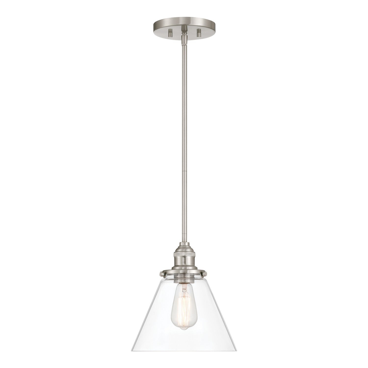 Minka-Lavery - 5686-84 - One Light Mini Pendant - Barwell - Brushed Nickel