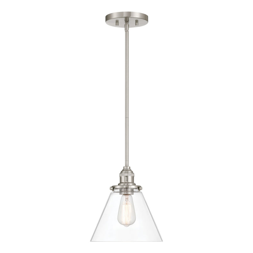 Minka-Lavery - 5686-84 - One Light Mini Pendant - Barwell - Brushed Nickel