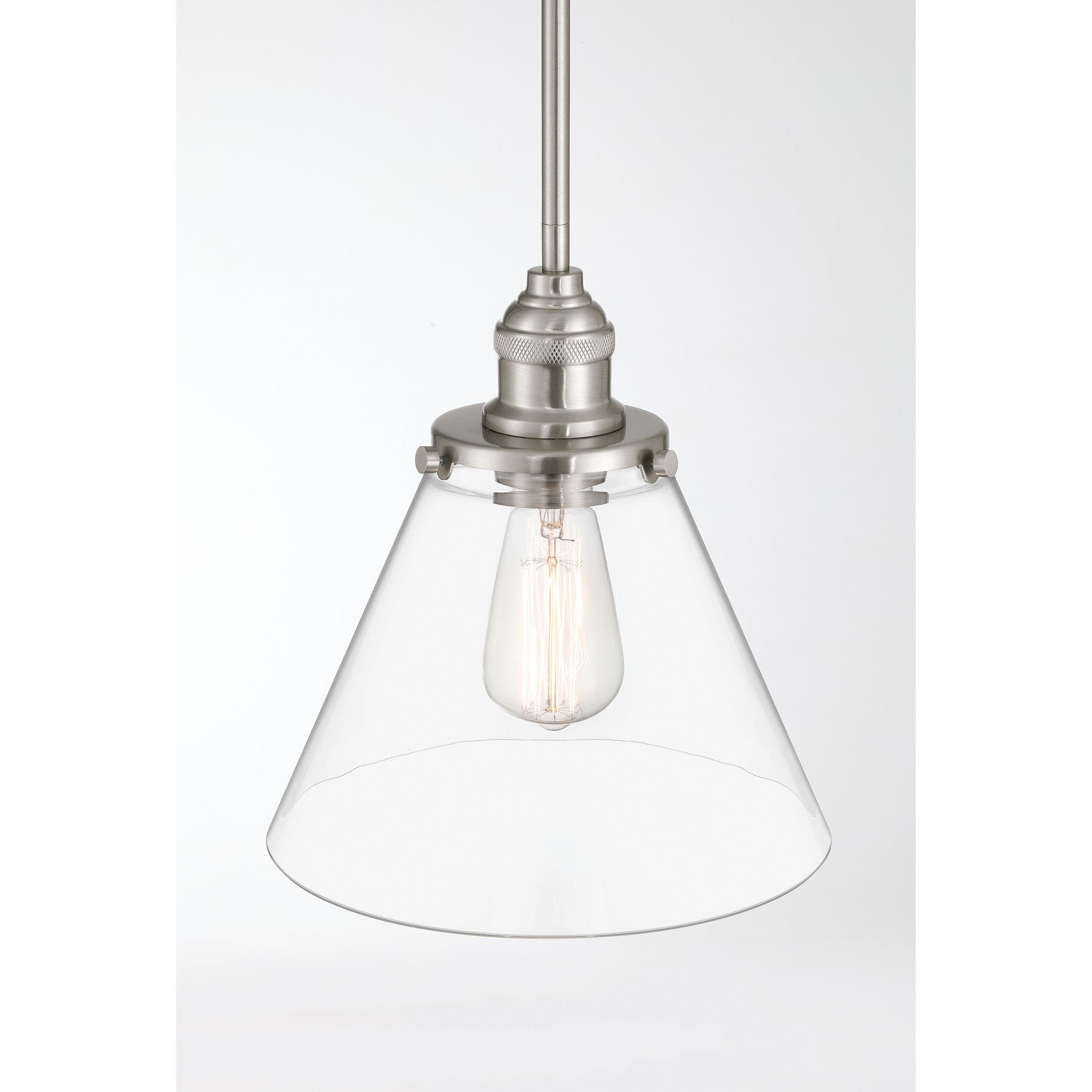 Minka-Lavery - 5686-84 - One Light Mini Pendant - Barwell - Brushed Nickel