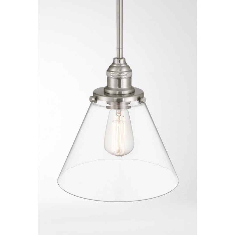 Minka-Lavery - 5686-84 - One Light Mini Pendant - Barwell - Brushed Nickel