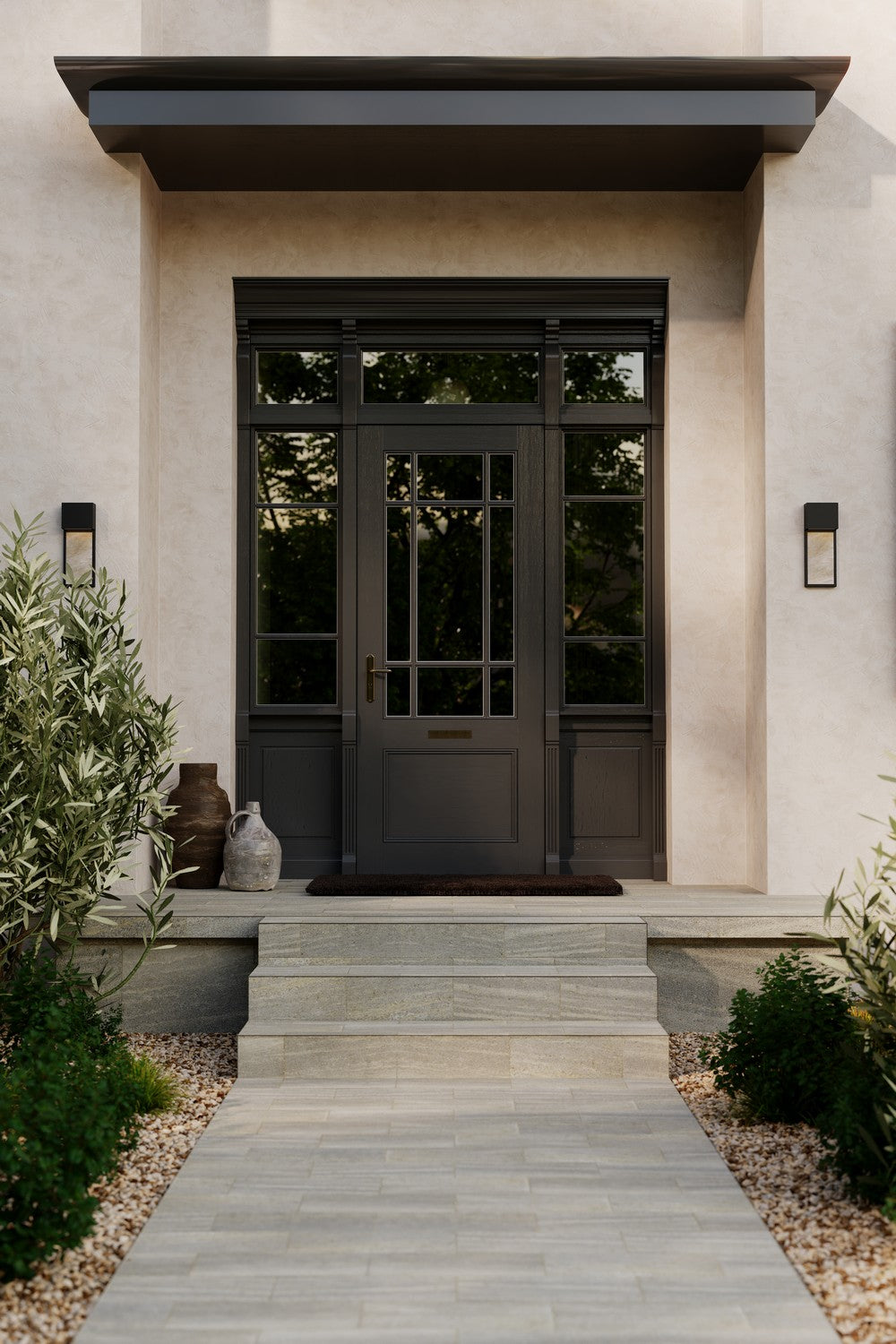 Minka-Lavery - 79200-66-L - LED Outdoor Wall Sconce - Norrin - Sand Coal Black