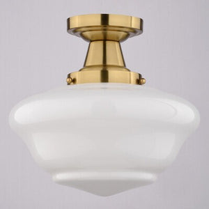 Vaxcel - C0349 - One Light Semi-Flush Mount - Eastgate - Antique Gold
