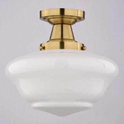 Vaxcel - C0349 - One Light Semi-Flush Mount - Eastgate - Antique Gold