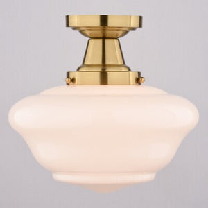 Vaxcel - C0349 - One Light Semi-Flush Mount - Eastgate - Antique Gold