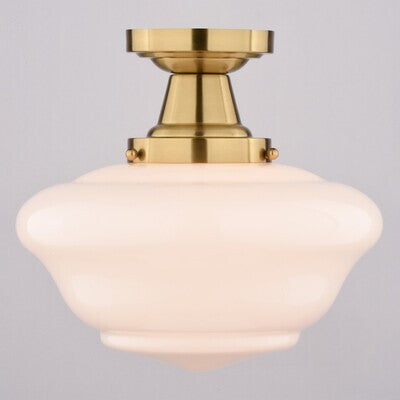 Vaxcel - C0349 - One Light Semi-Flush Mount - Eastgate - Antique Gold