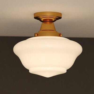 Vaxcel - C0349 - One Light Semi-Flush Mount - Eastgate - Antique Gold