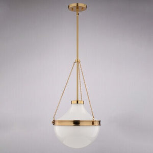 Vaxcel - P0448 - One Light Pendant - Lincoln - Muted Brass