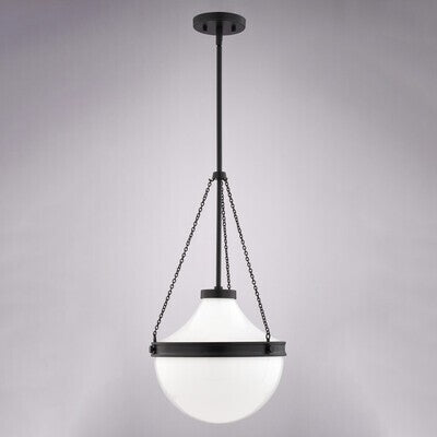 Vaxcel - P0449 - One Light Pendant - Lincoln - Matte Black