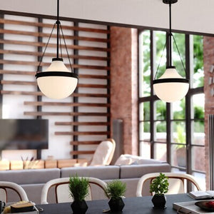 Vaxcel - P0449 - One Light Pendant - Lincoln - Matte Black