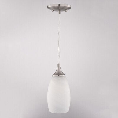 Vaxcel - P0450 - One Light Mini Pendant - Milano - Satin Nickel
