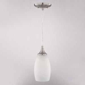 Vaxcel - P0450 - One Light Mini Pendant - Milano - Satin Nickel