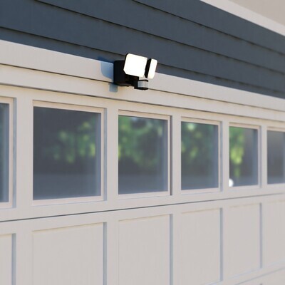 Vaxcel - T0788 - LED Outdoor Motion Sensor Security Flood Light - Outdoor Security - Black