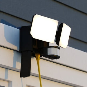 Vaxcel - T0788 - LED Outdoor Motion Sensor Security Flood Light - Outdoor Security - Black
