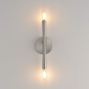 Maxim - 24620SN - Two Light Wall Sconce - Rome - Satin Nickel