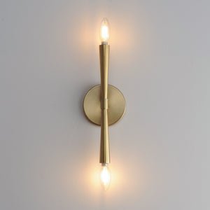 Maxim - 24620SBR - Two Light Wall Sconce - Rome - Satin Brass