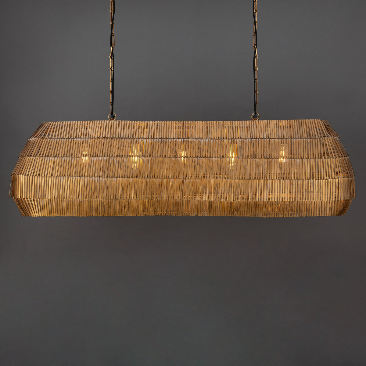 Maxim - 29185AB - Five Light Linear Pendant - Gilda - Antique Brass