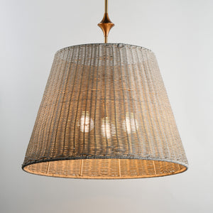 Maxim - 21488WWTNAB - Three Light Pendant - Baja - Natural Aged Brass