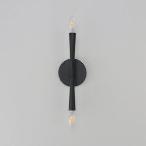 Maxim - 24620BK - Two Light Wall Sconce - Rome - Black