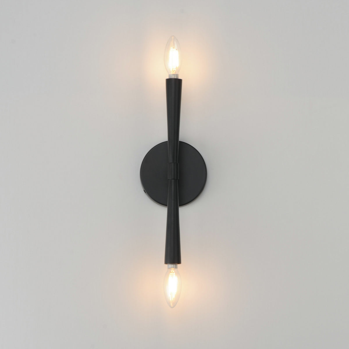 Maxim - 24620BK - Two Light Wall Sconce - Rome - Black