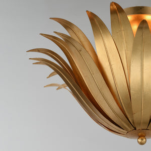 Maxim - 28710GL - Three Light Semi Flush/Pendant Convertible - Firenze - Gold Leaf