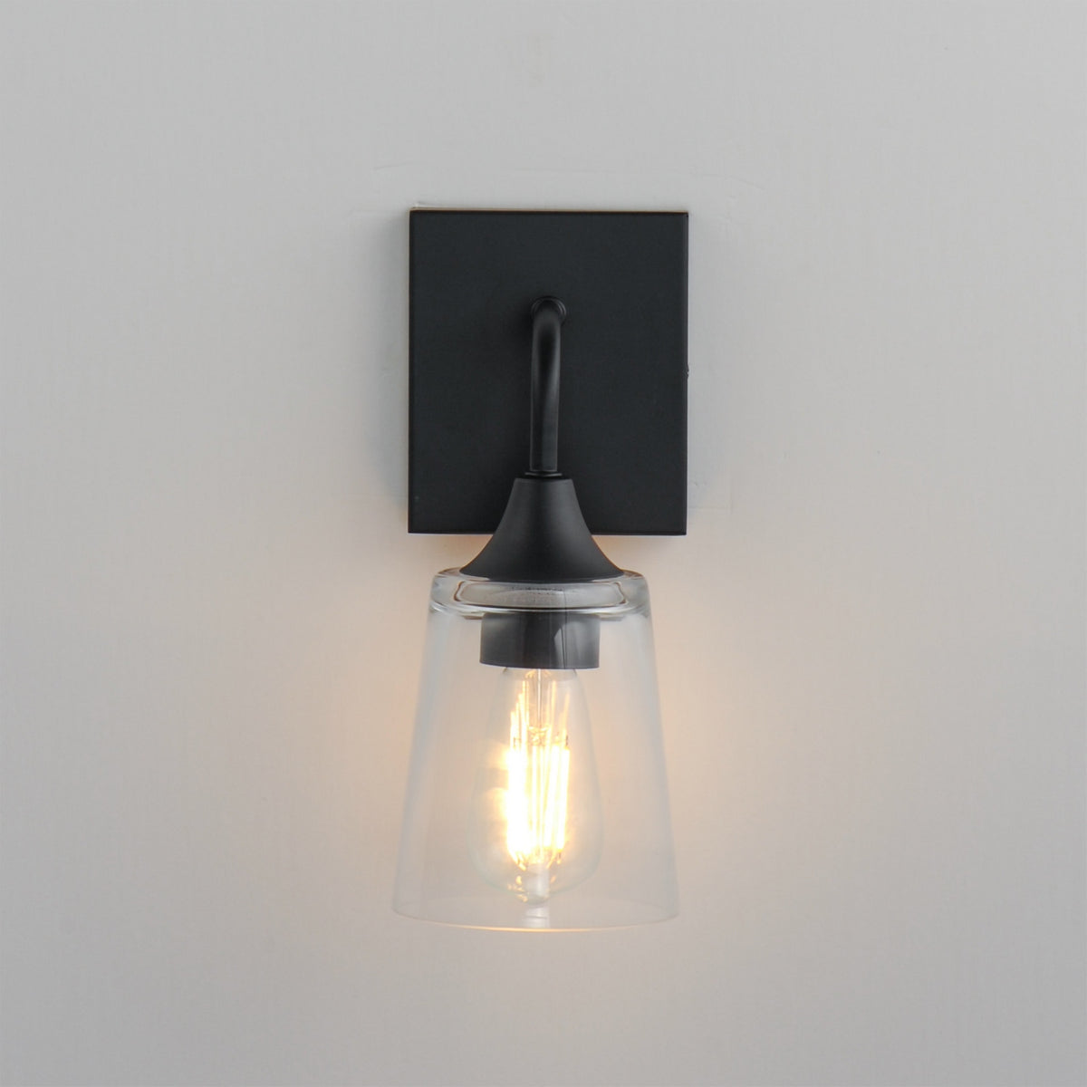 Maxim - 12881CLBK - One Light Wall Sconce - Hudson - Black