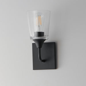 Maxim - 12881CLBK - One Light Wall Sconce - Hudson - Black