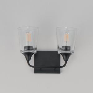 Maxim - 12882CLBK - Two Light Bath Vanity - Hudson - Black