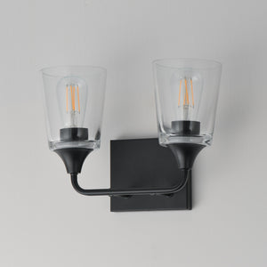Maxim - 12882CLBK - Two Light Bath Vanity - Hudson - Black