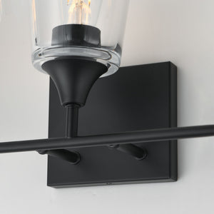 Maxim - 12883CLBK - Three Light Bath Vanity - Hudson - Black